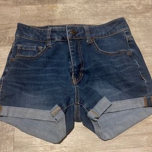 jean shorts, lightly worn, size 2